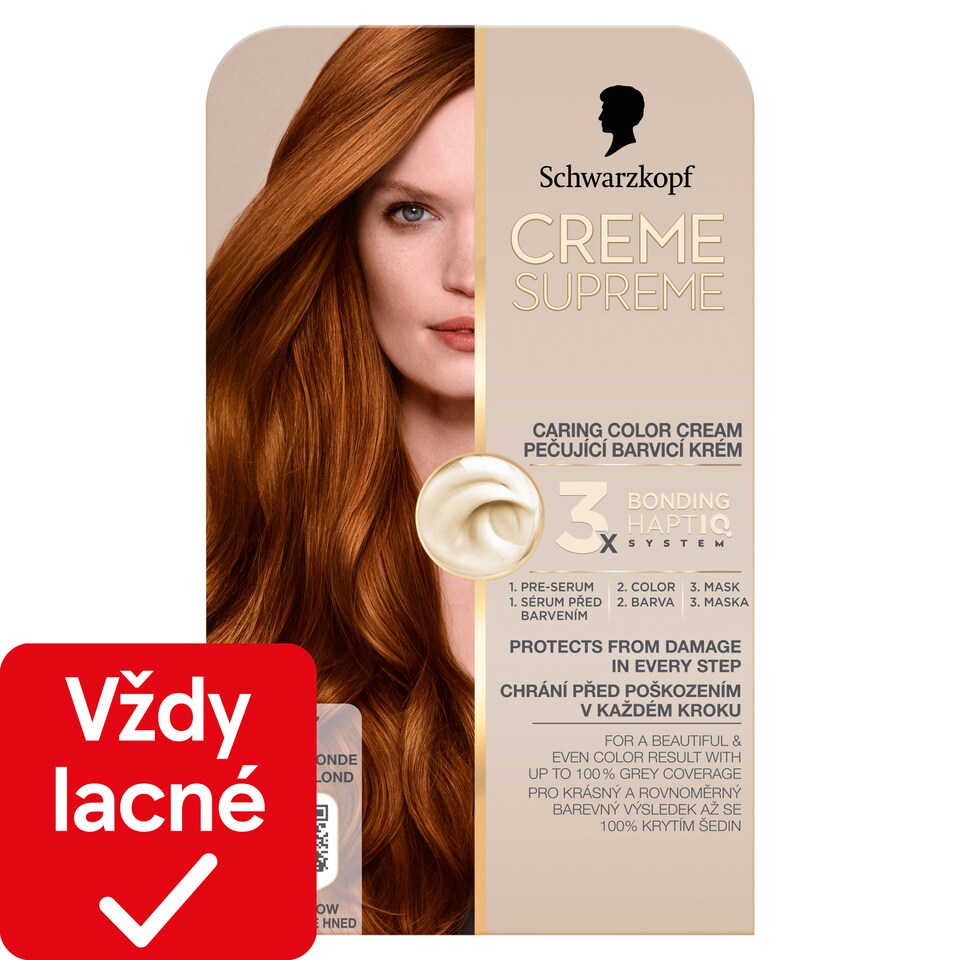 Schwarzkopf Creme Supreme Farba na vlasy 7-7 Medená blond