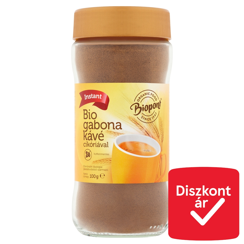 image 1 of Biopont Organic Caffeine-Free Grain Coffee with Chicory 100 g
