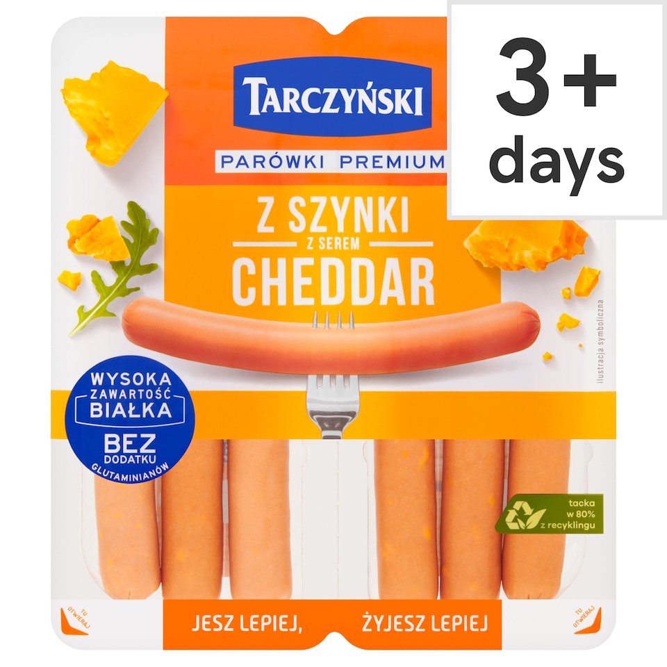 Tarczynski Ham Frankfurters with Cheddar Cheese 180g