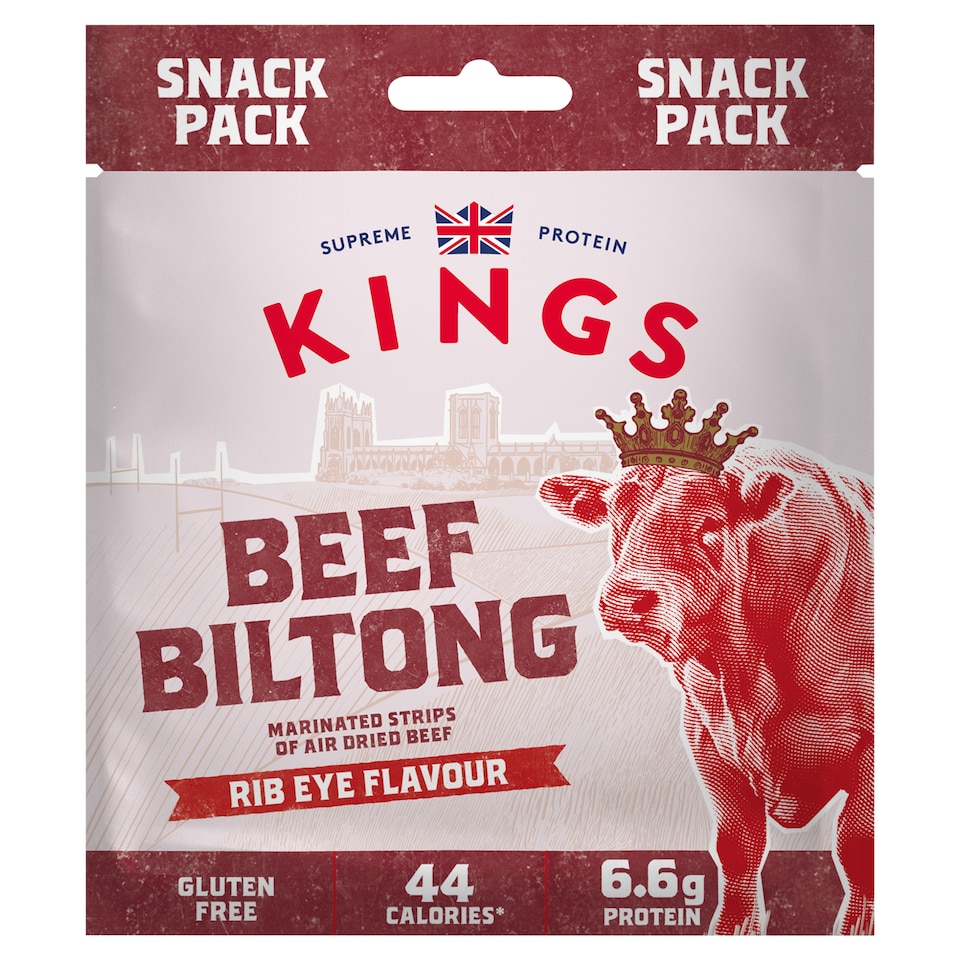Kings Beef Biltong Rib Eye Flavour 20g 