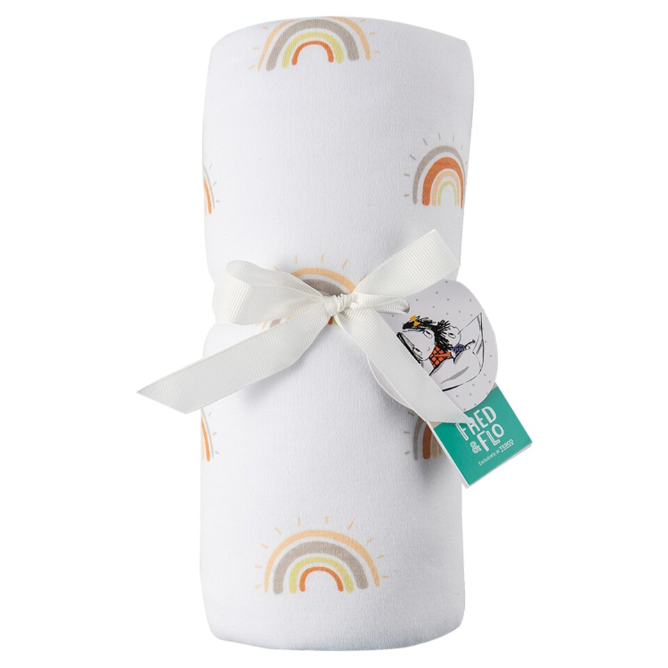 Fred & Flo Rainbow Fleece Blanket