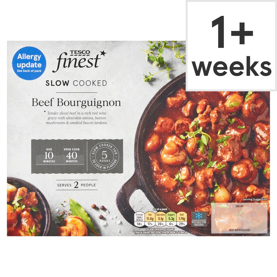 Tesco Finest Beef Bourguignon 540g.
