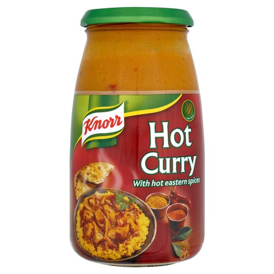 Knorr Hot Curry Sauce Jar 500G Tesco Groceries