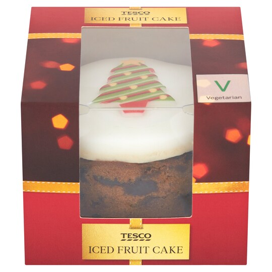 Tesco Iced Fruit Cake 150G - Tesco Groceries