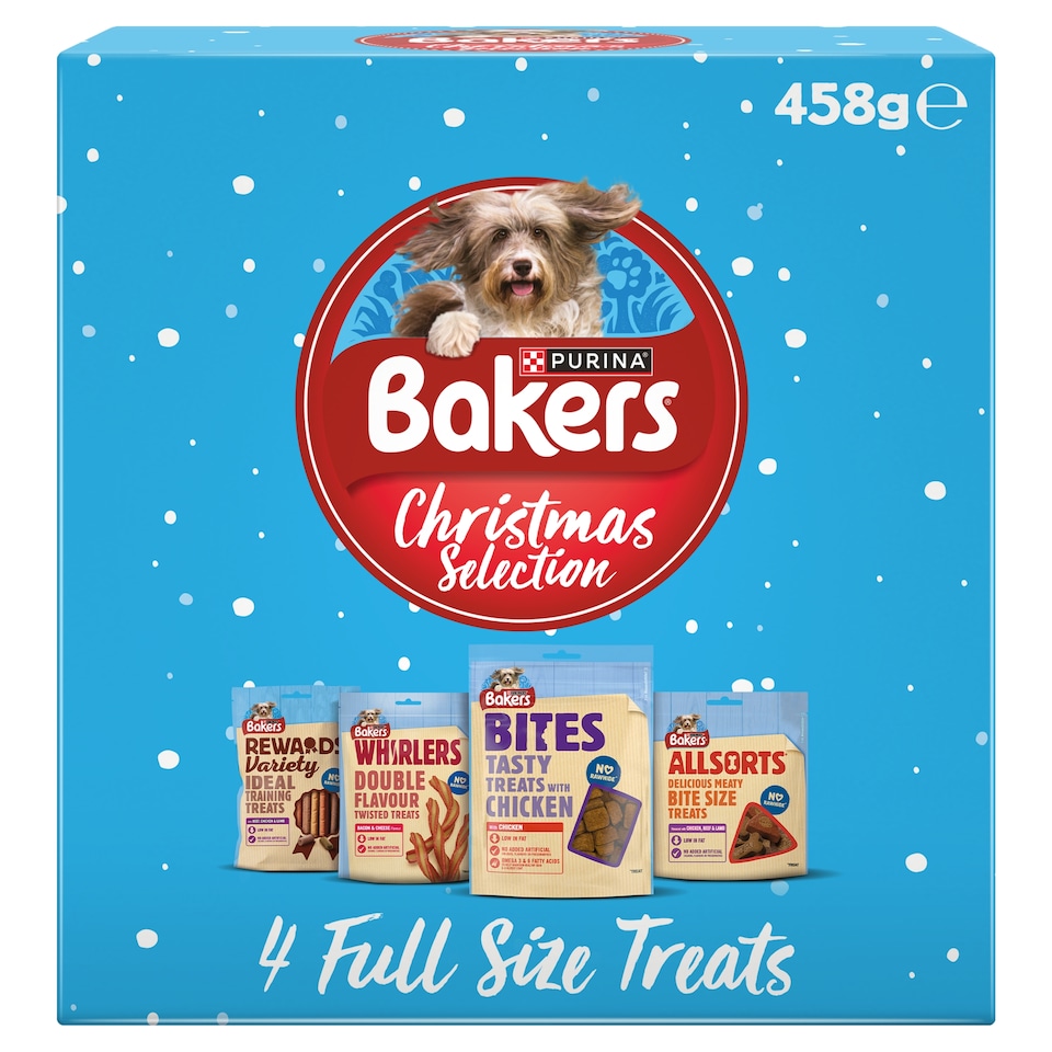 Bakers Christmas Dog Treats Selection Box 458g