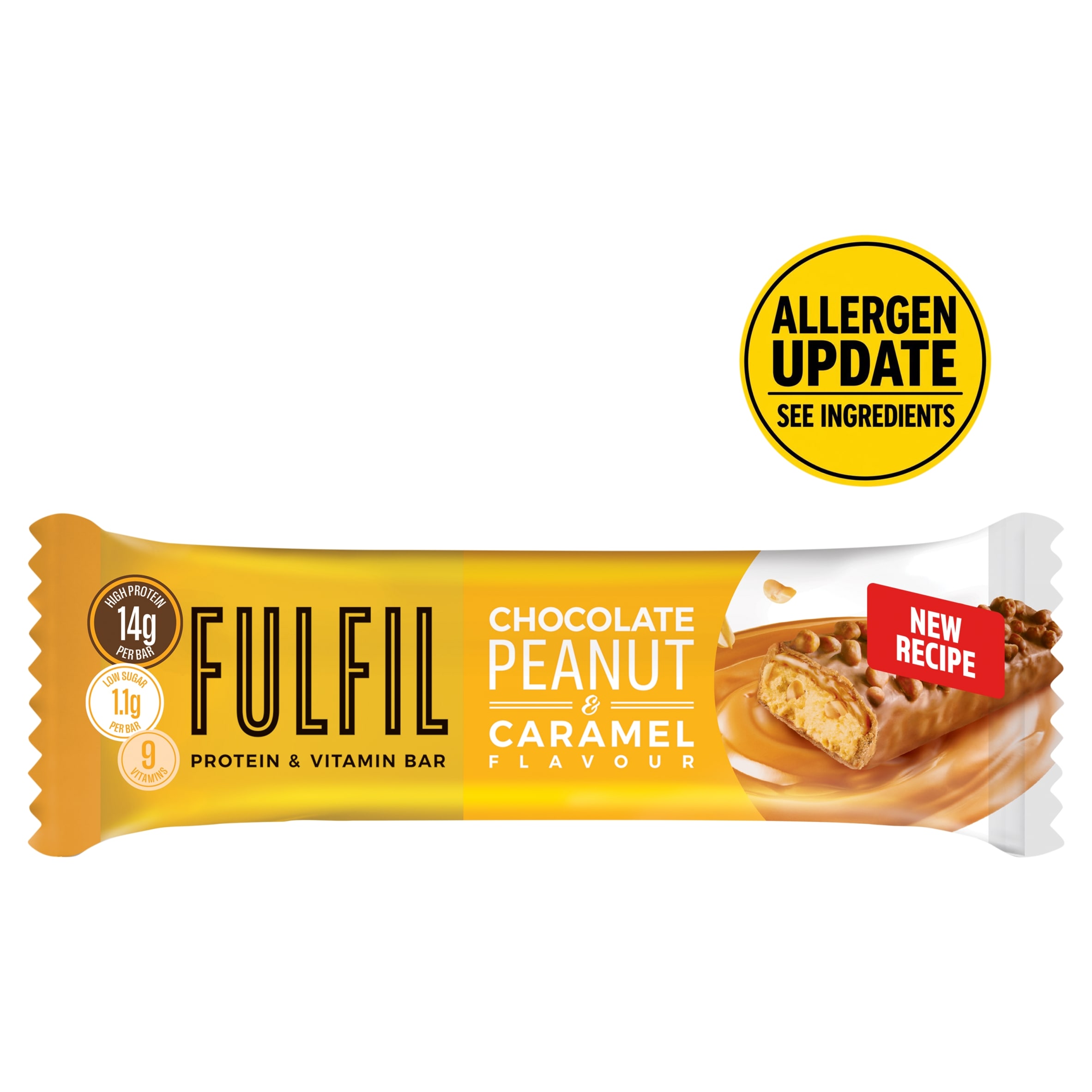 Fulfil Chocolate Peanut Caramel Protein & Vitamin Bar 40g