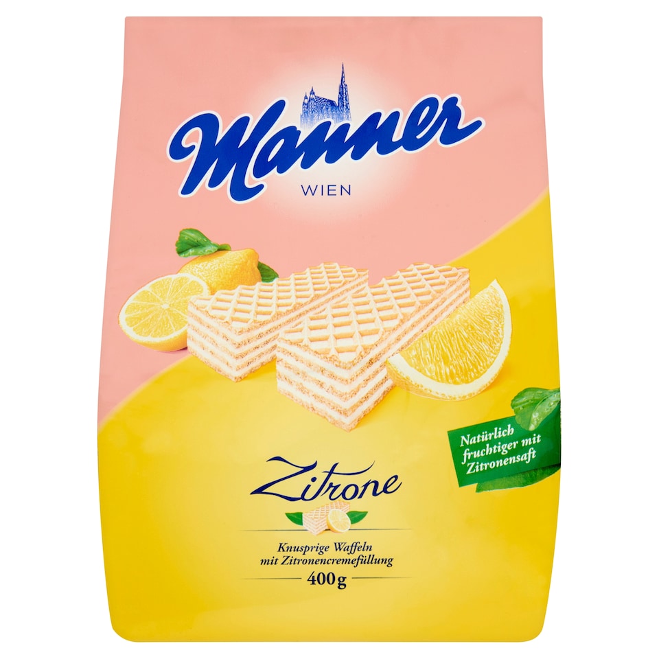 image 1 of Manner Crispy Wafers Filled with Lemon Cream 400 g