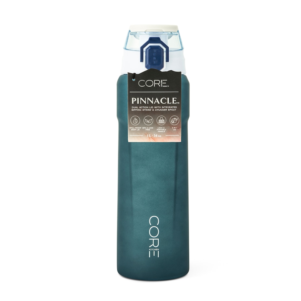 image 1 of Core Kitchen Blue Pinnacle Dual Function Water Bottle 1L
