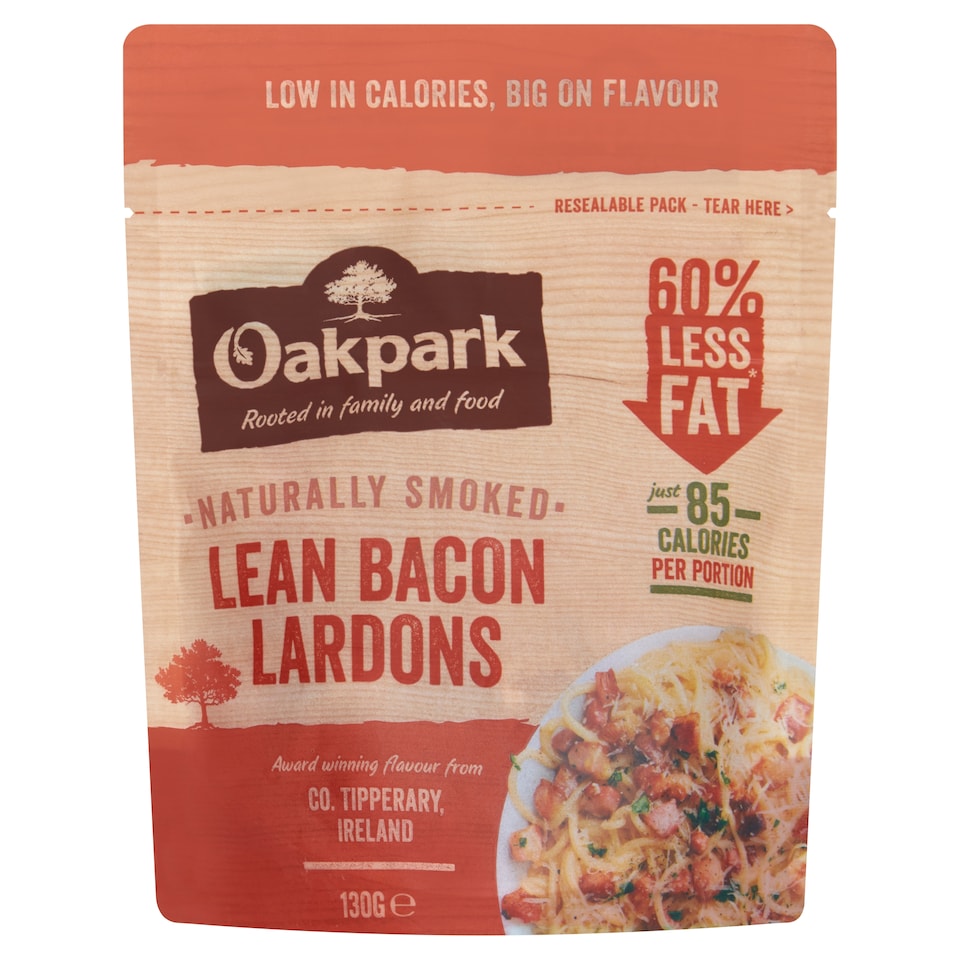 Oak Park Naturally Smoked Lardons 130G