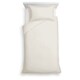 image 1 of Tesco Natural 100% Cotton Oxford Edge Duvet Set Single