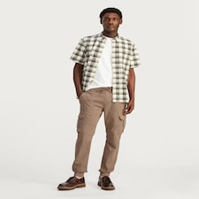 F&F Slim Fit Cuffed Cargo Joggers in Stone