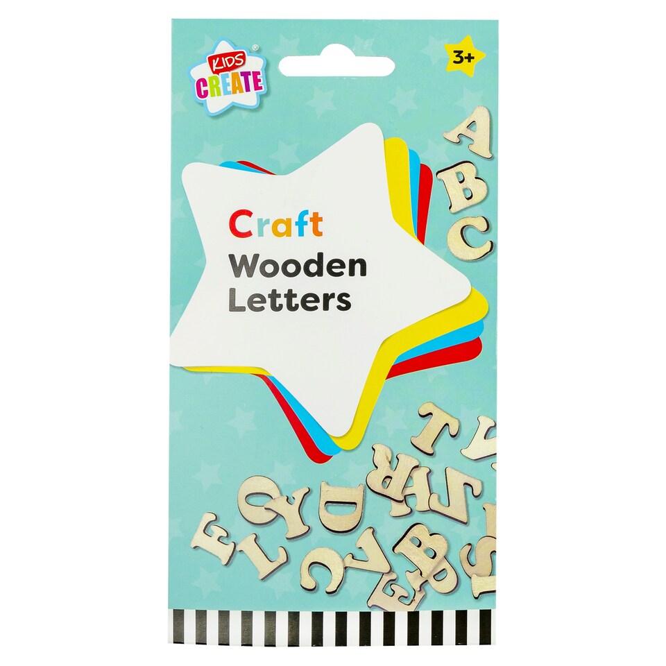 Kids Create Wooden Letters (78PK)