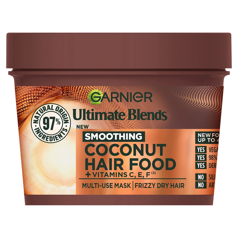 image 1 of Garnier Ultimate Blends Hair Food Coconut 3in1 Mask 400ml