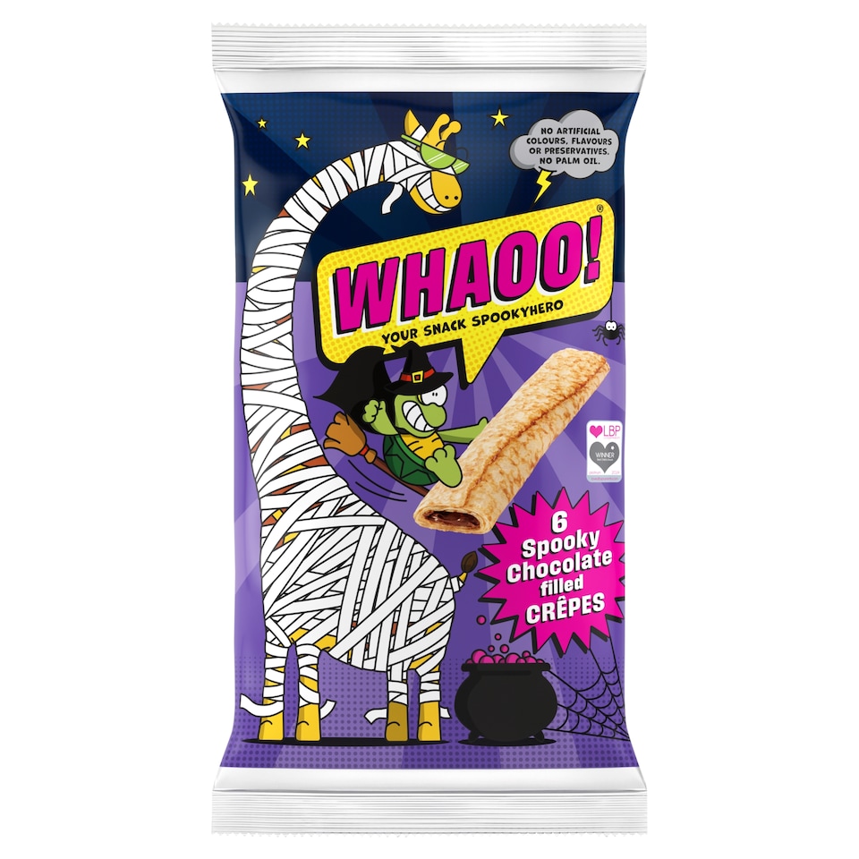 Whaoo! Chocolate Filled Crepes 6 Pack 192g