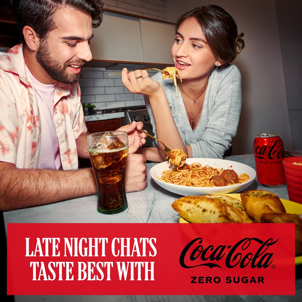 image 1 of Coca-Cola Zero Sugar Soft Drink Cans 8 x 330 mL