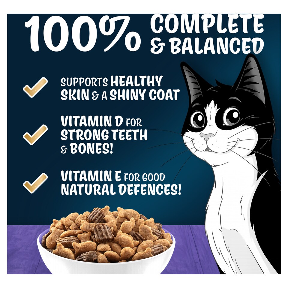 image 1 of FELIX Doubly Delicious Senior Salmon & Vegetables Dry Cat Food 750g