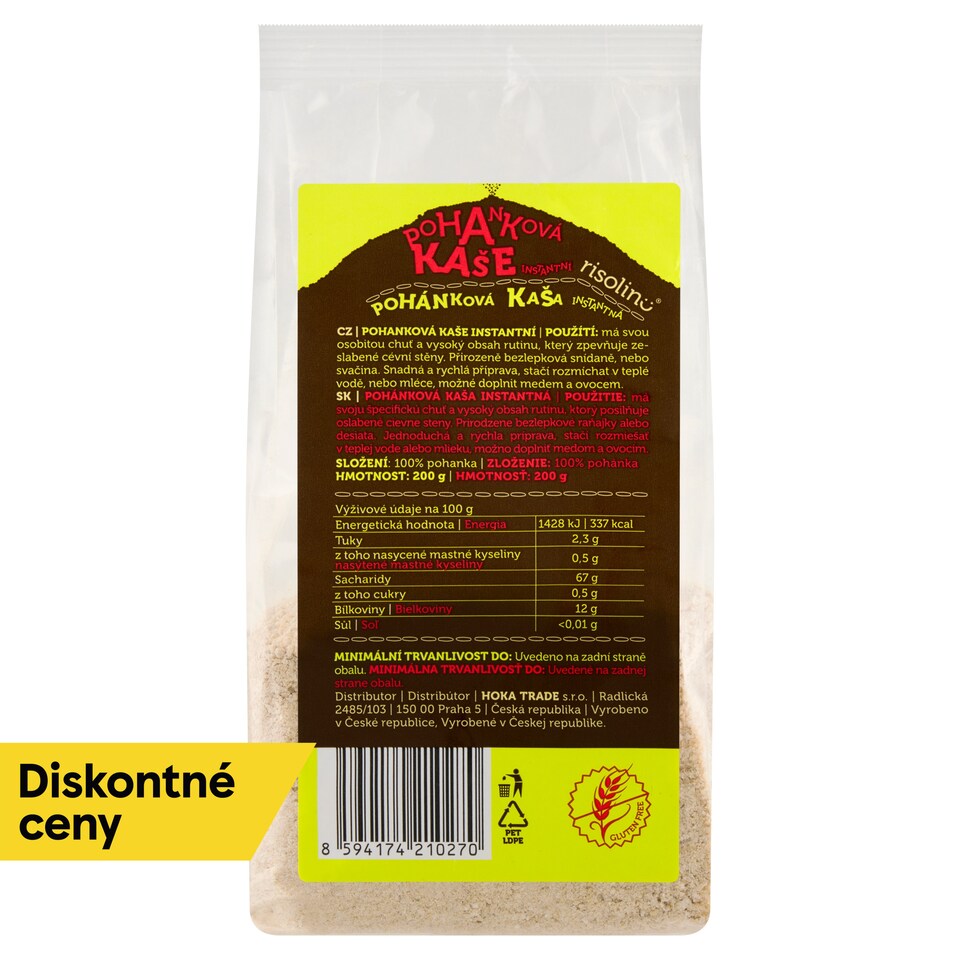 image 1 of Risolino Instant Buckwheat Porridge 200 g