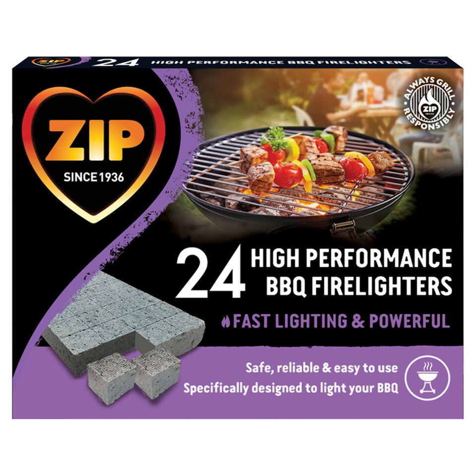 Zip Bbq Blocks Firelighters 24