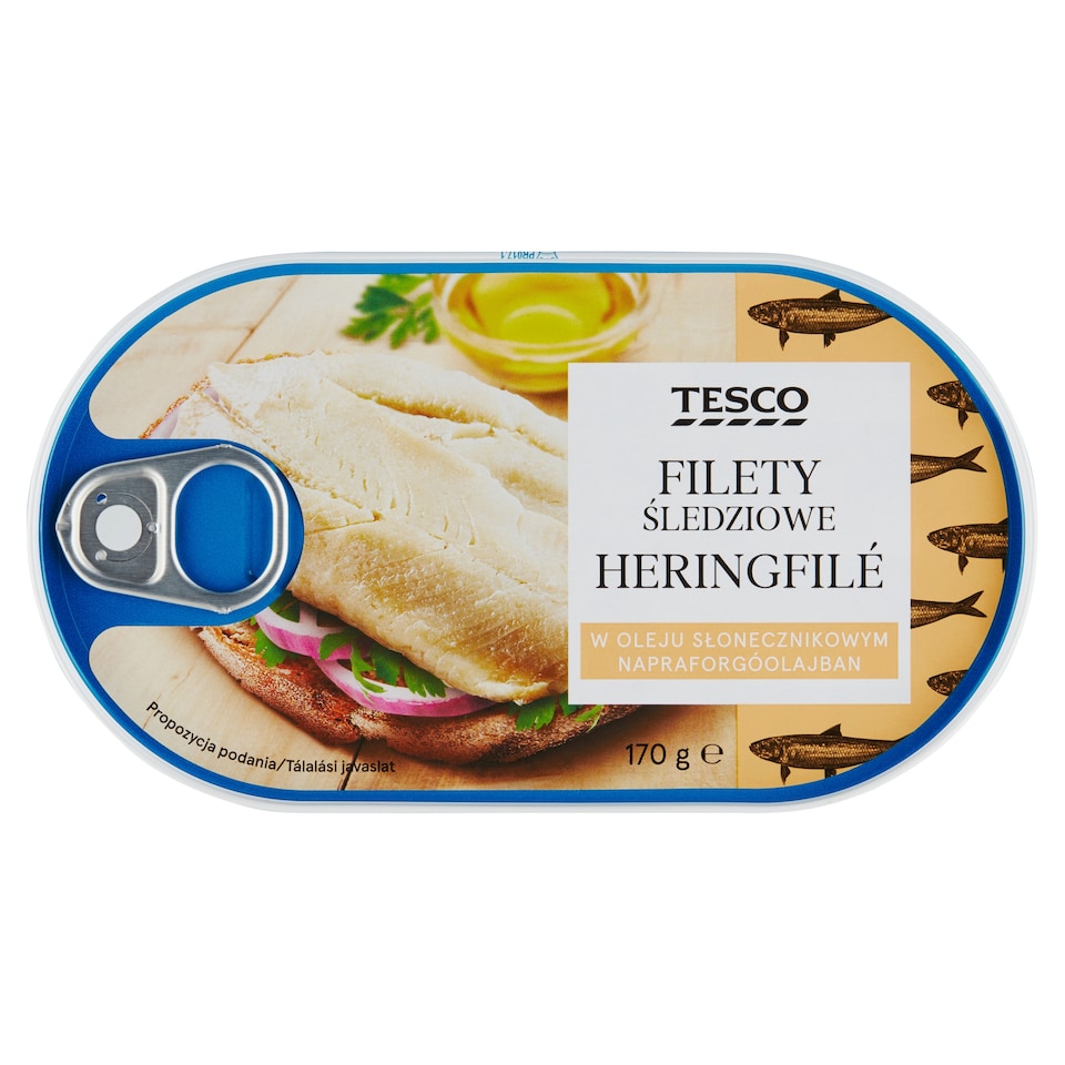 Tesco Herring Fillet in Sunflower Oil 170 g