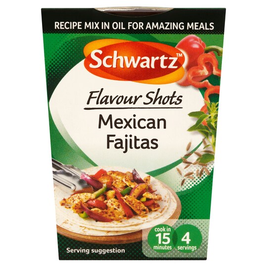 Schwartz Flavour Shot Mexican Fajitas 52G Tesco Groceries