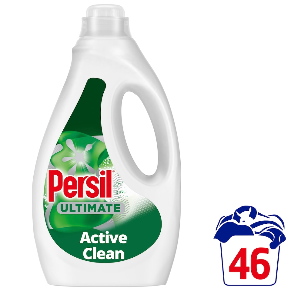 image 1 of Persil Ultimate Active Clean Bio Laundry Washing Detergent 46 Washes 1242ml