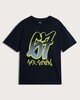 image 4 of F&F Boys Pure Cotton 6 7 Print T-Shirt in Navy