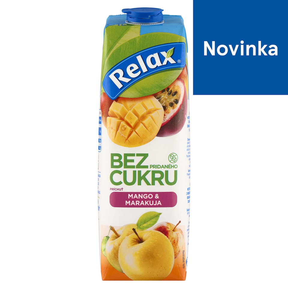 obrázok 1 z Relax Bez pridaného cukru príchuť mango & marakuja 1 l