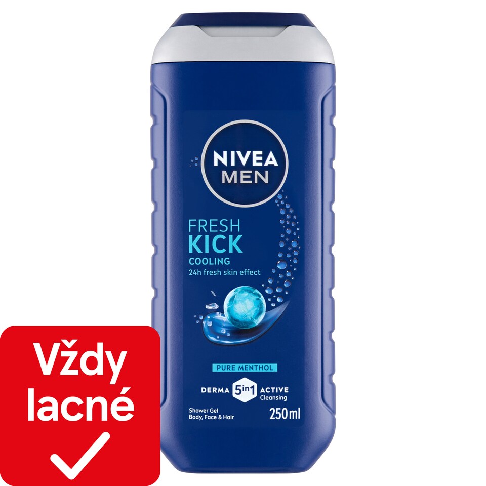 obrázok 1 z Nivea Men Fresh Kick 5 v 1 Sprchovací gél 250 ml
