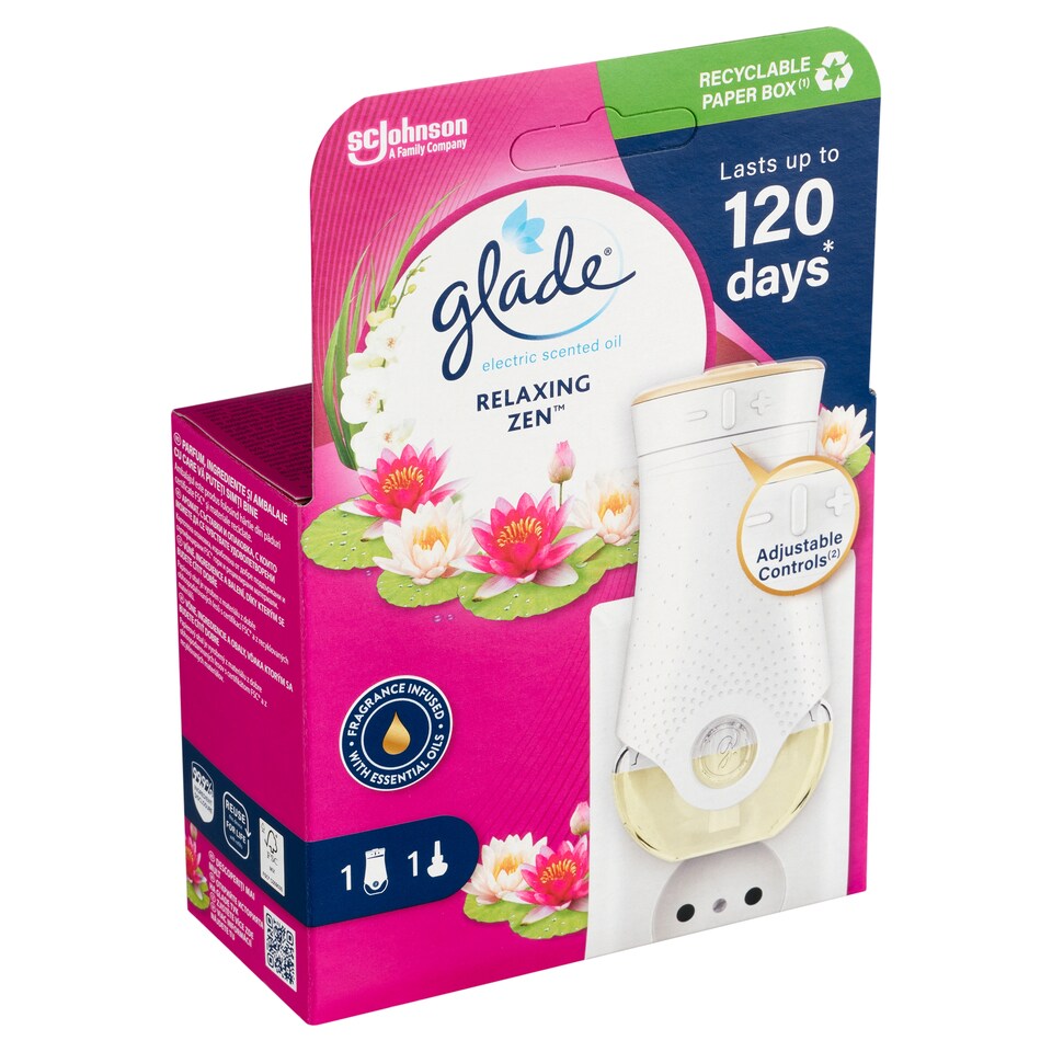 obrázok 1 z Glade Relaxing Zen elektrický tekutý osvěžovač vzduchu 20 ml