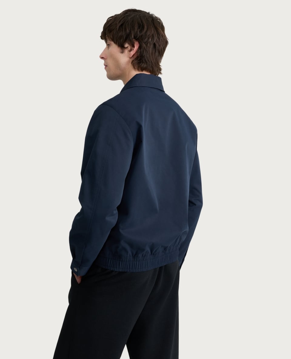 image 1 of F&F Collared Zip Up Jacket in Navy