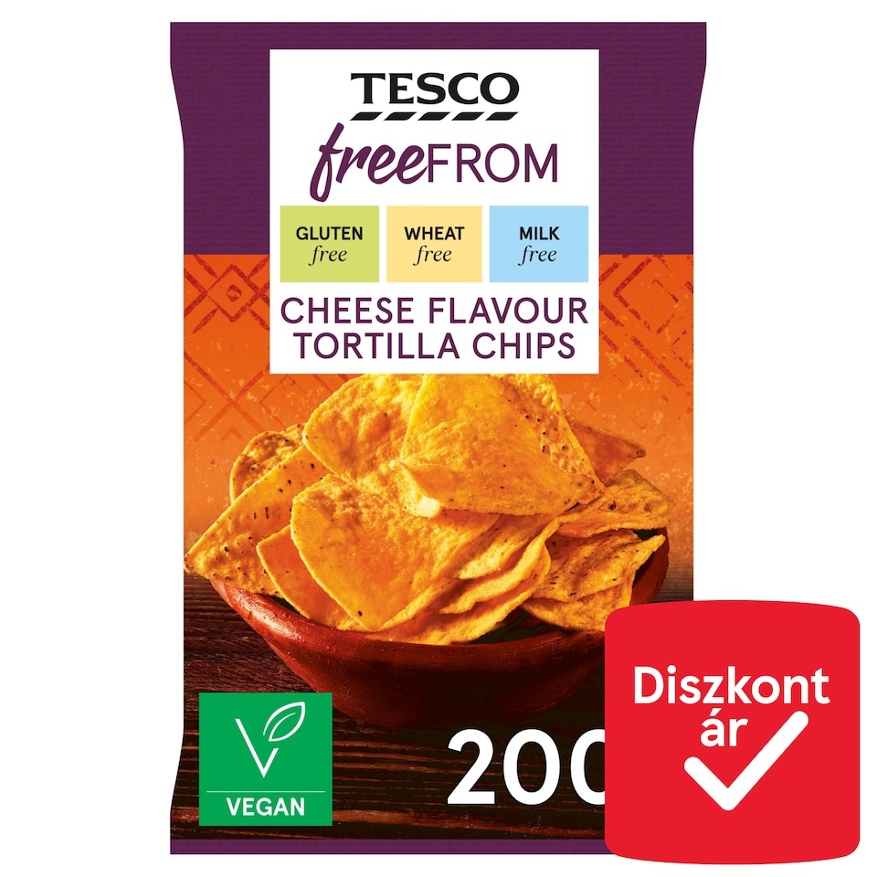 Tesco Free From gluténmentes sajtízű kukoricasnack 200 g