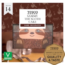 Tesco Chocolate Sammy The Sloth Cake