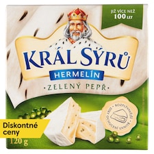 Král Sýrů Hermelín so zeleným korením 120 g