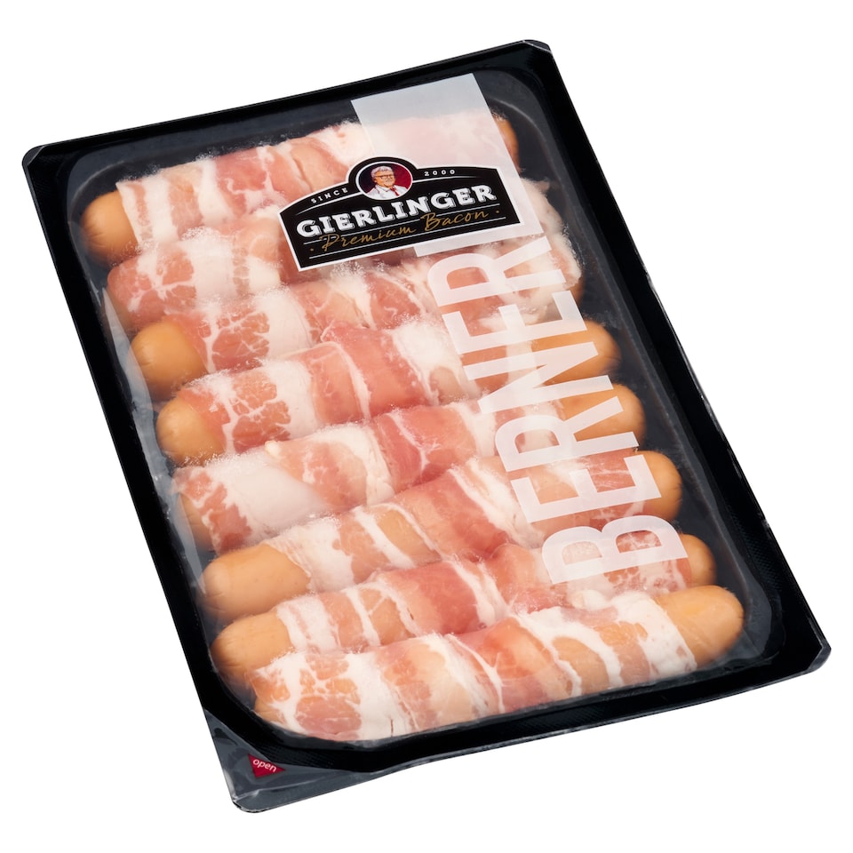 Gierlinger Berner grilovací klobásky se sýrem ve slanině 250g