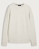 image 4 of F&F Waffle Knit Crew Neck Jumper with Wool in Cream
