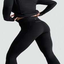 F&F Active High Waisted Running Leggings in Black
