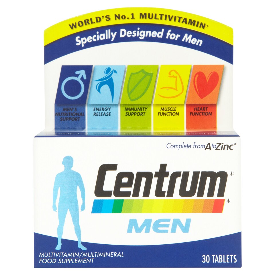 Centrum Men Multivitamins & Minerals Tablets 30s