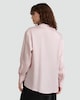 image 3 of F&F Satin Button Up Shirt in Pink