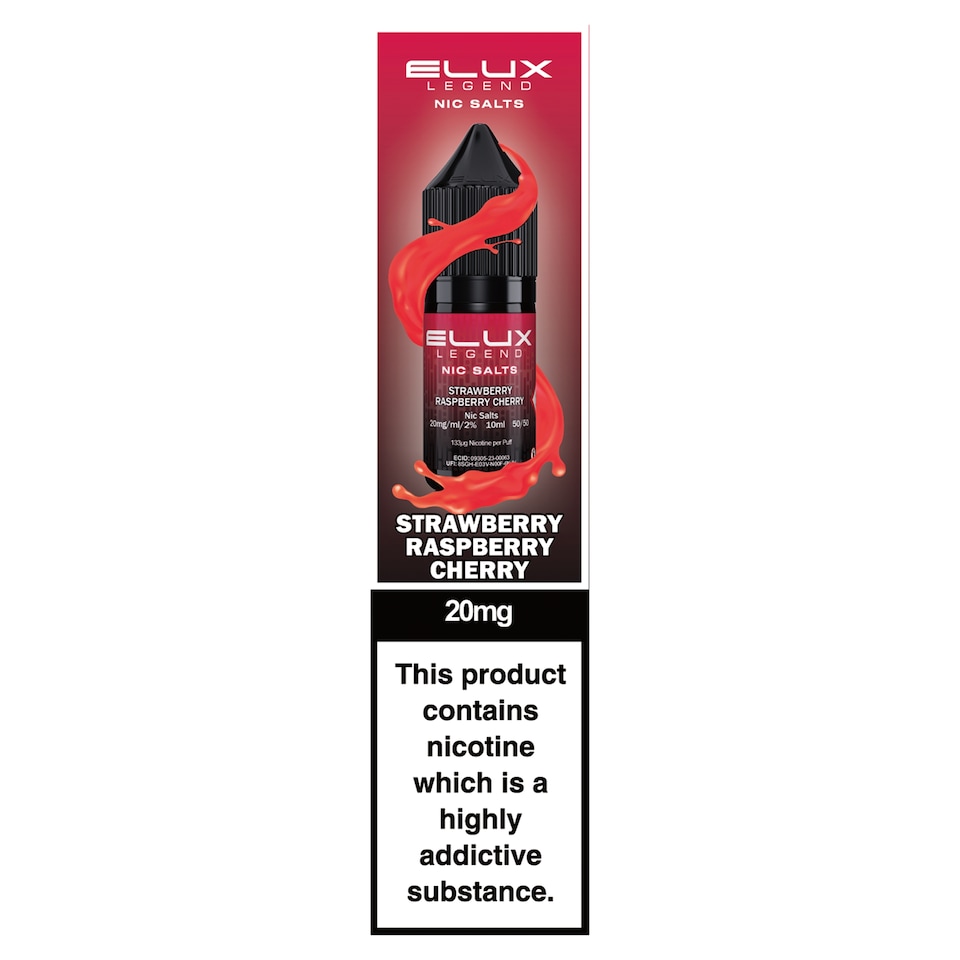 Elux Legend Strawberry Raspberry Cherry Ice 10Ml 20Mg/10ml