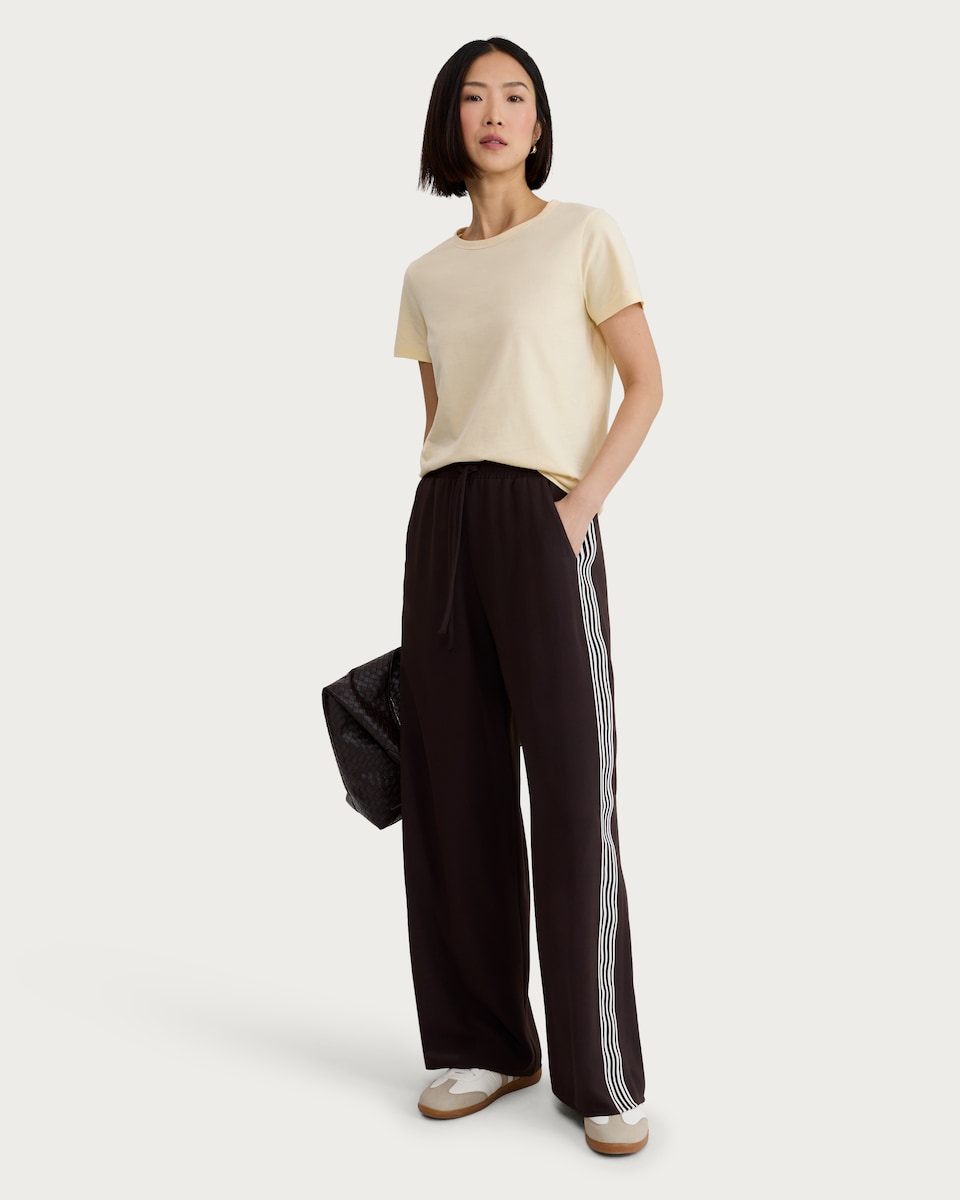 image 1 of F&F Pure Cotton Short Sleeved T-Shirt in Yellow