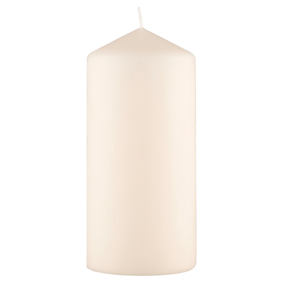 F&F Home Ivory Medium Unfragranced Pillar Candle