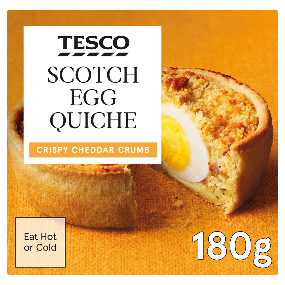 Tesco Scotch Egg Quiche 180G Tesco Groceries