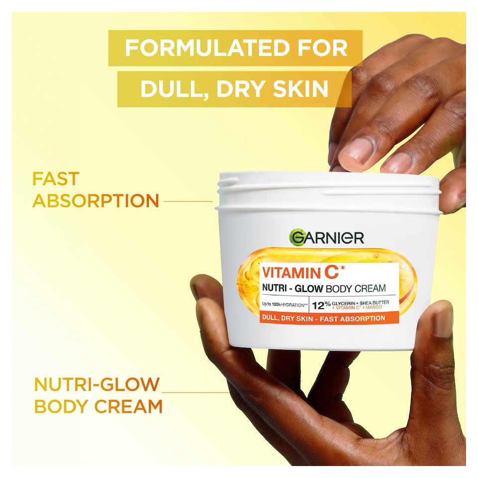 image 1 of Garnier Body Superfood Nutri-Glow Cream - Vitamin C & Mango 380ml