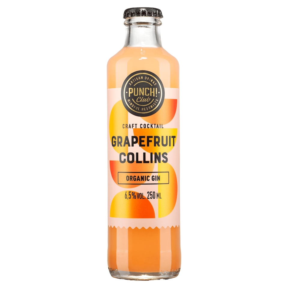 Punch Club Grapefruit Collins Sparkling Alcoholic Cocktail 250 ml