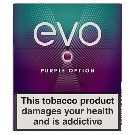 Evo Refill 20 Tobacco Sticks Purple Option Tesco Groceries