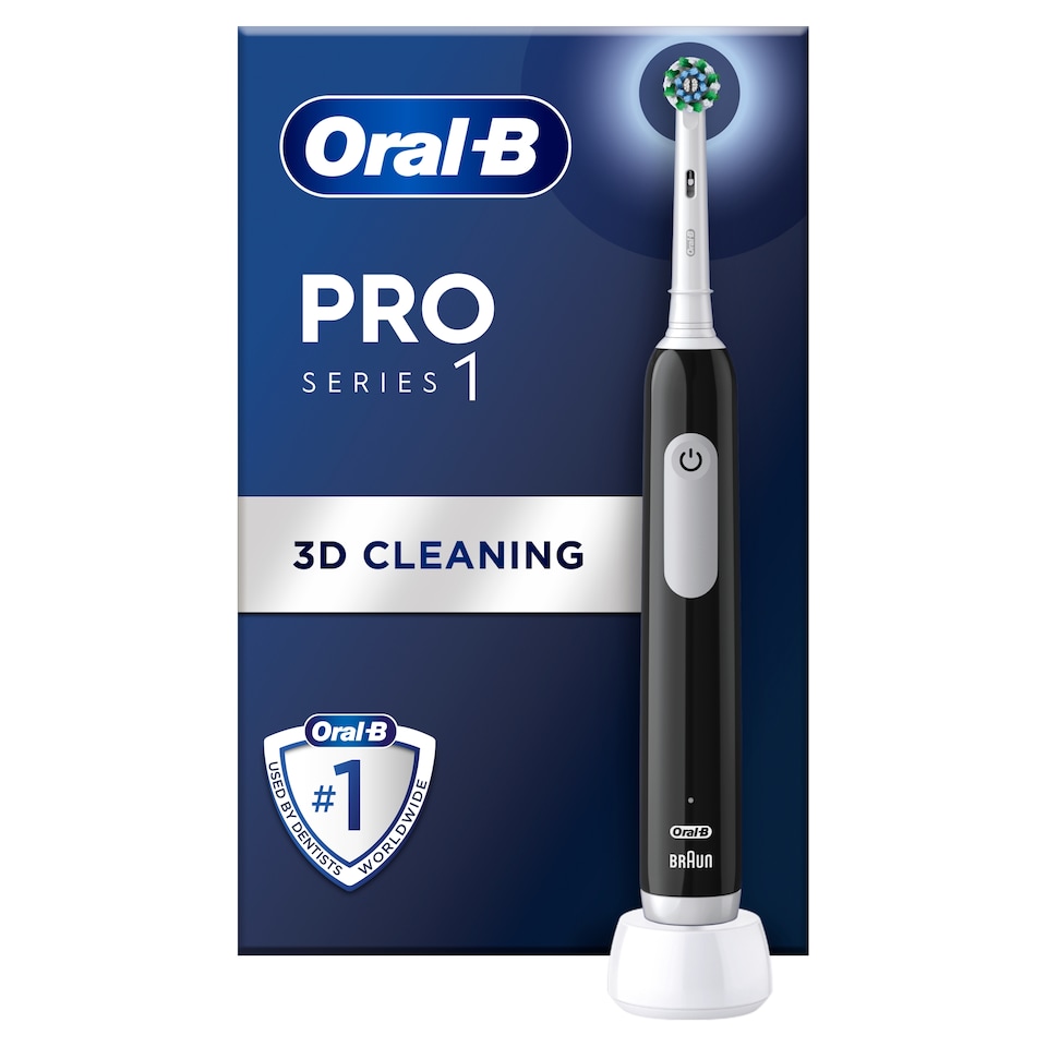 image 1 of Oral-B Pro 1 C/Actn Electric Toothbrush Black