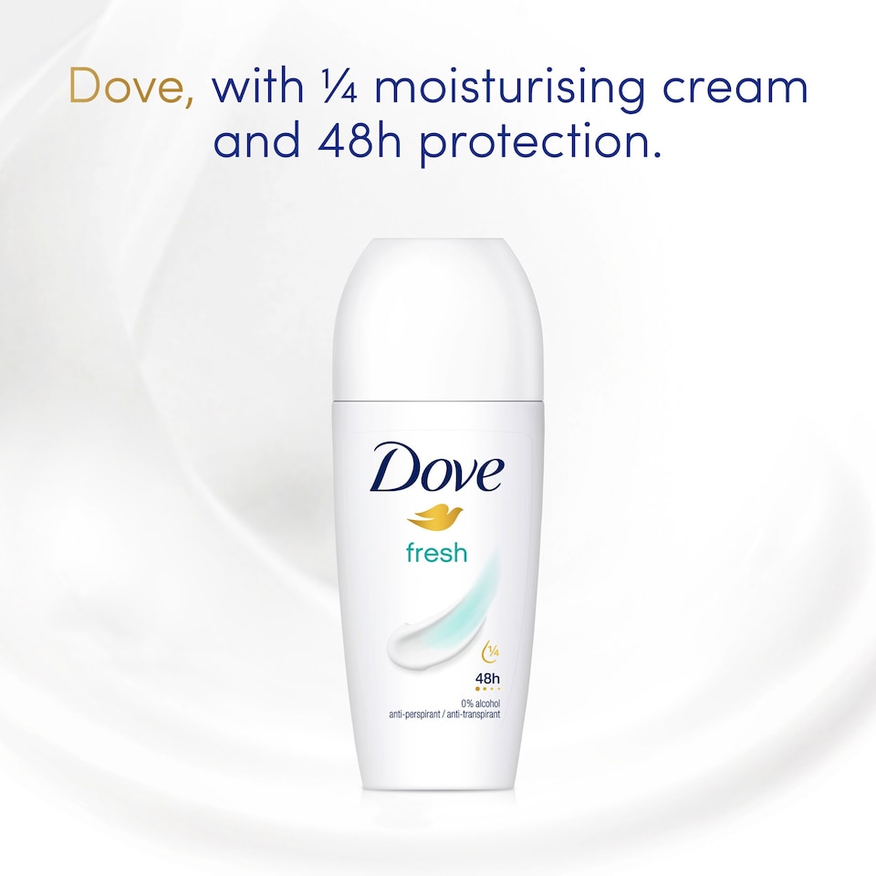 image 1 of Dove 48h Fresh Antiperspirant Deodorant Roll On 50ml
