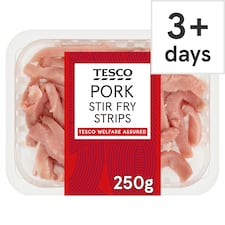 Tesco Pork Stir Fry Strips 250g