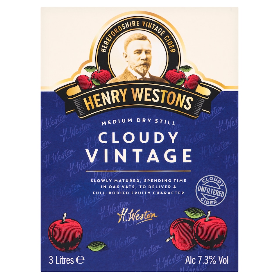 HENRY WESTONS CLOUDY VINTAGE Cider 3L