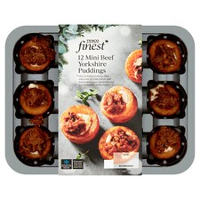 Tesco Finest 12 Mini Beef Yorkshire Puddings 140G